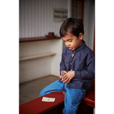 COPENHAGEN COLORS Brown/Blue Check Comb. Checkered Cowboy Shirt