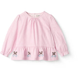 COPENHAGEN COLORS Syringa Comb. Houndstooth Blouse W. Embroidery