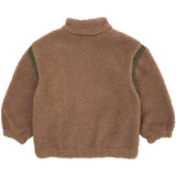 COPENHAGEN COLORS Natural/Green Comb. Teddy Jacket W. Removable Sleeves