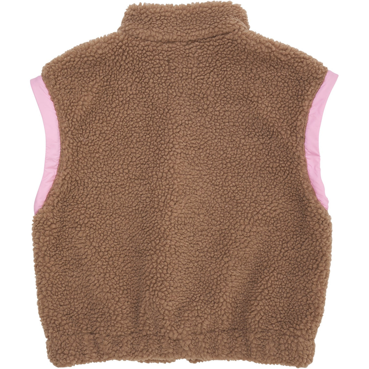 COPENHAGEN COLORS Natural/Pink Comb. Teddy Jacket W. Removable Sleeves