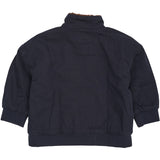 COPENHAGEN COLORS Navy Twill Bumper Jacket W. Sherpa Collar