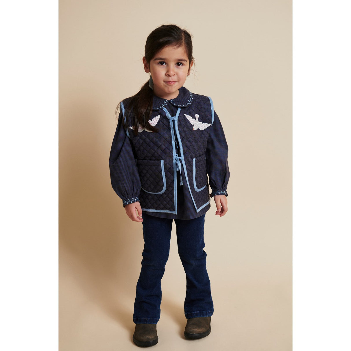 COPENHAGEN COLORS Dark Indigo Blue Washed Jeggings W. Flare- Super Stretch