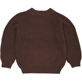 COPENHAGEN COLORS Dk.Brown Knitted Classic Rib Blouse