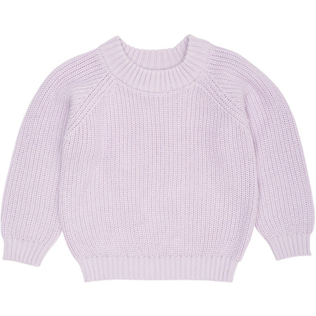 COPENHAGEN COLORS Lavender Knitted Classic Rib Blouse