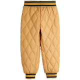 Mini Rodini Beige Ritzratz Patch Quilted Outerwear Trousers
