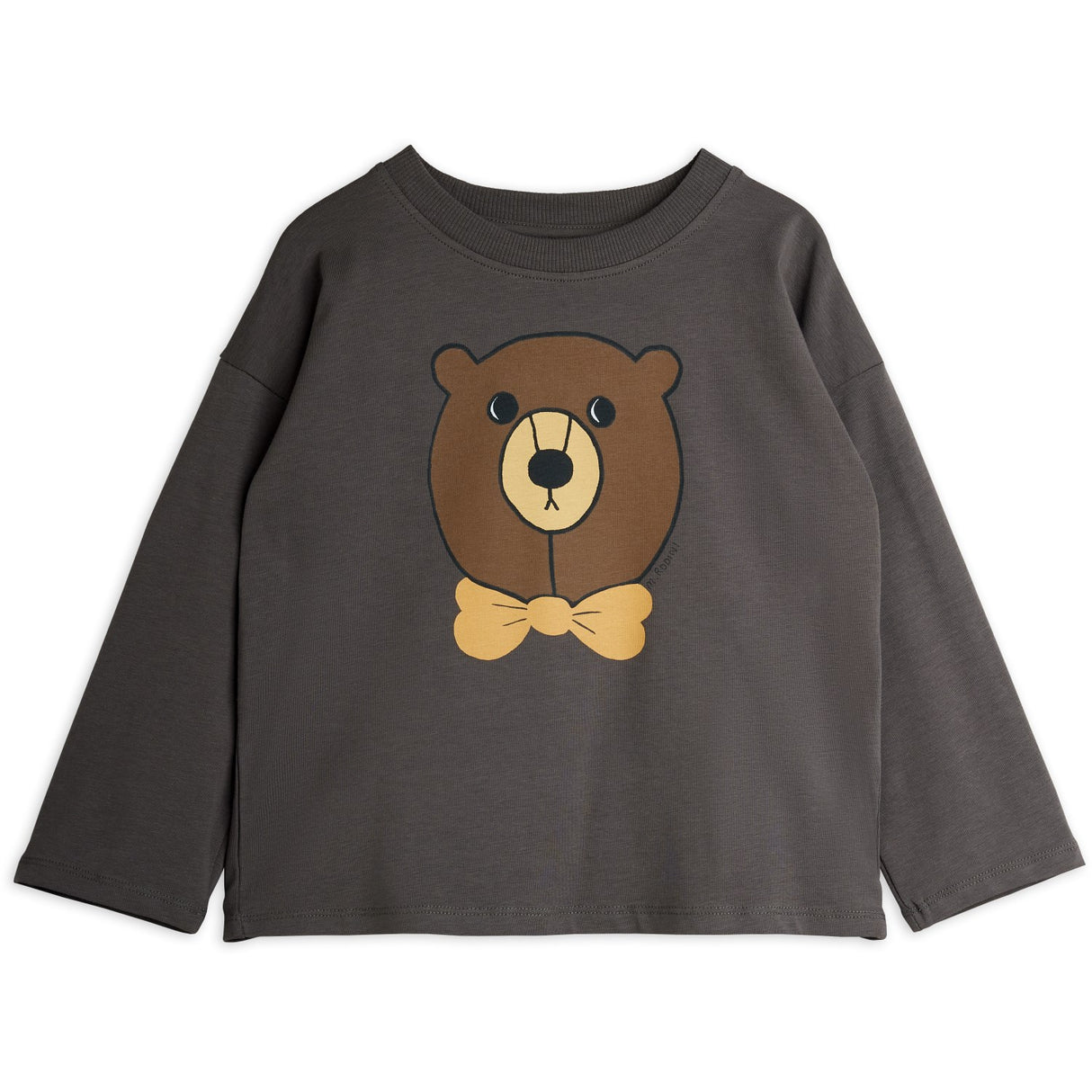 Mini Rodini Grey Bear Sp Ls Top
