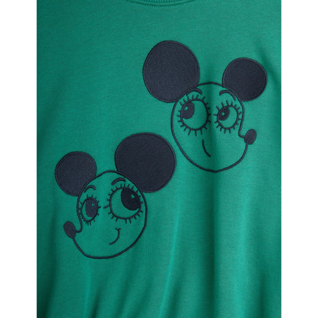 Mini Rodini Green Ritzratz Emb Sweatshirt
