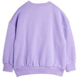 Mini Rodini Purple Cat With Bowtie Chenille Sweatshirt