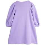 Mini Rodini Purple Cat With Bowtie Chenille Sweatdress