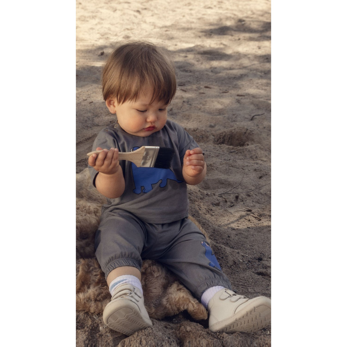 Mini Rodini Grey Dino Sp Trousers