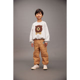 Mini Rodini Beige Ritzratz Patch Quilted Outerwear Trousers