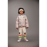 Mini Rodini Off-white Bear Stripe Sweatpants