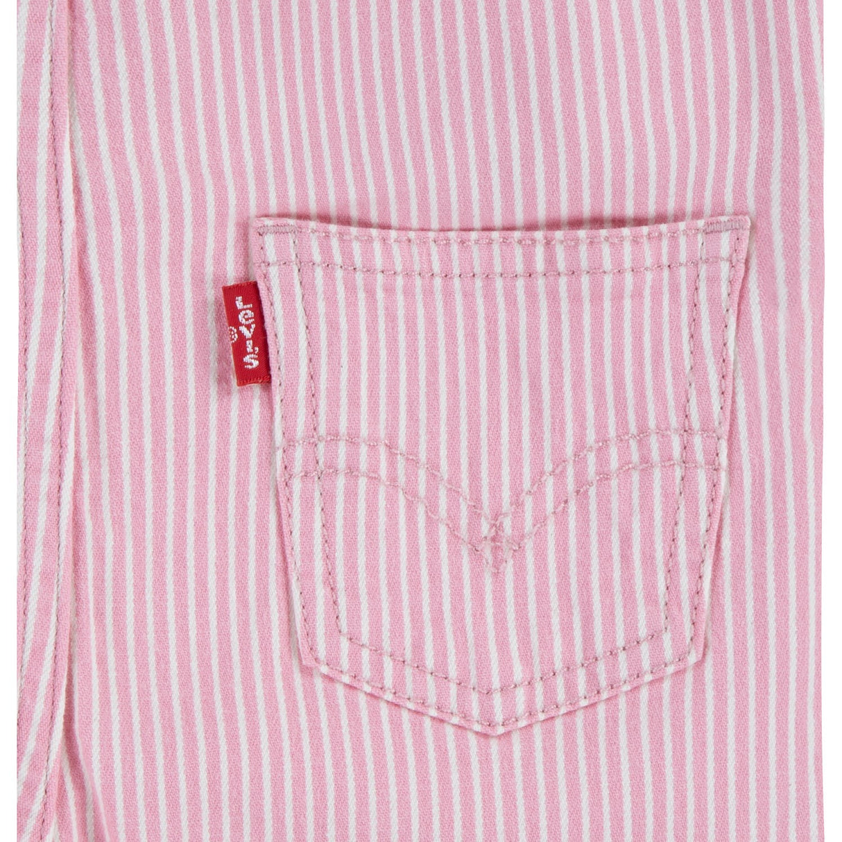 Levi's Bright White Railroad Stripe Overall