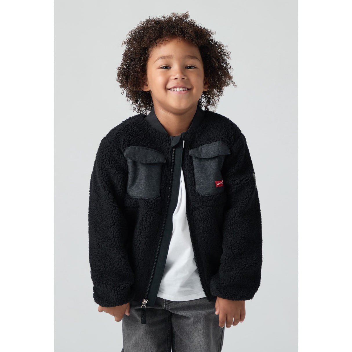 Levi's Jet Black Utility Sherpa Jacket