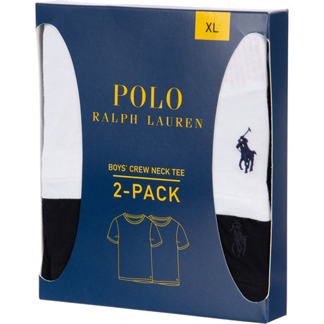 Polo Ralph Lauren White/Polo Black 2-Pack Cotton Crew Tee