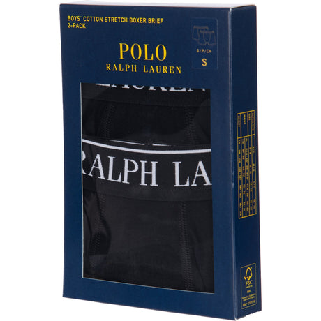 Polo Ralph Lauren Polo Black Cotton Stretch 2-Pack Boxer
