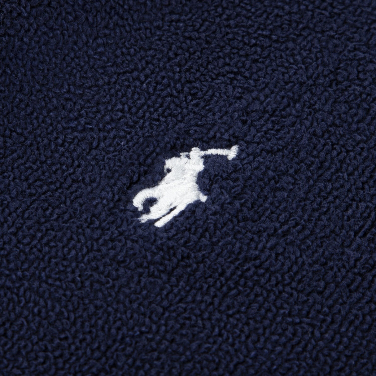 Polo Ralph Lauren Refined Navy Hooded Plush Terry Bathrob