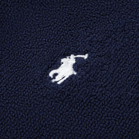 Polo Ralph Lauren Refined Navy Hooded Plush Terry Bathrob