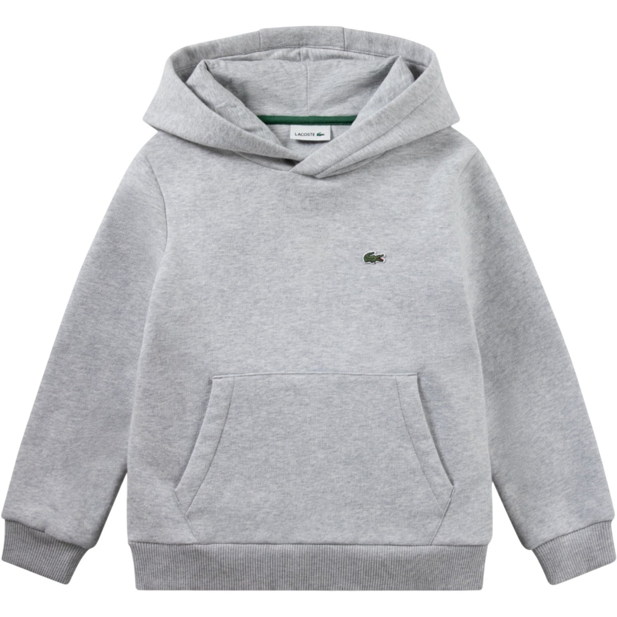 LACOSTE Argent Chine Heather Core Fleece Pullover Hoodie