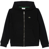 LACOSTE Noir Core Fleece Full Zip Hoodie