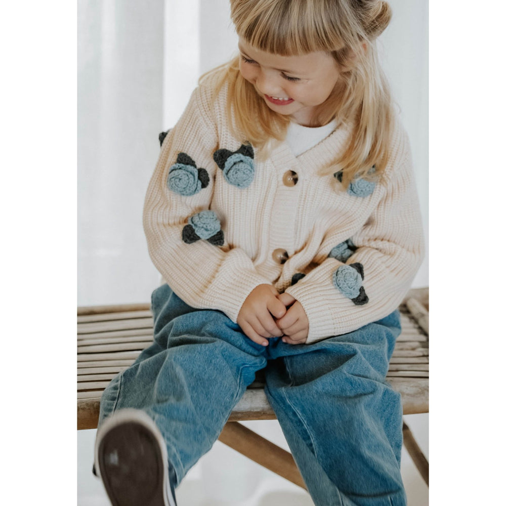 Fliink Sandshell Cool Flower Cardigan