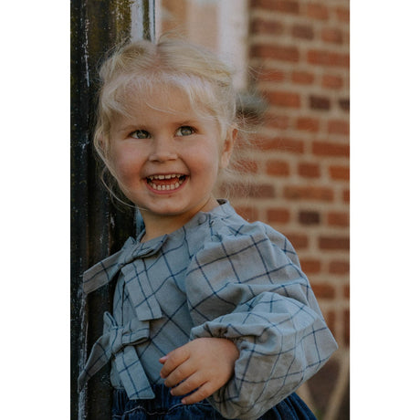 Fliink Slate Cody Check Blouse