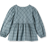 Fliink Slate Cody Check Blouse