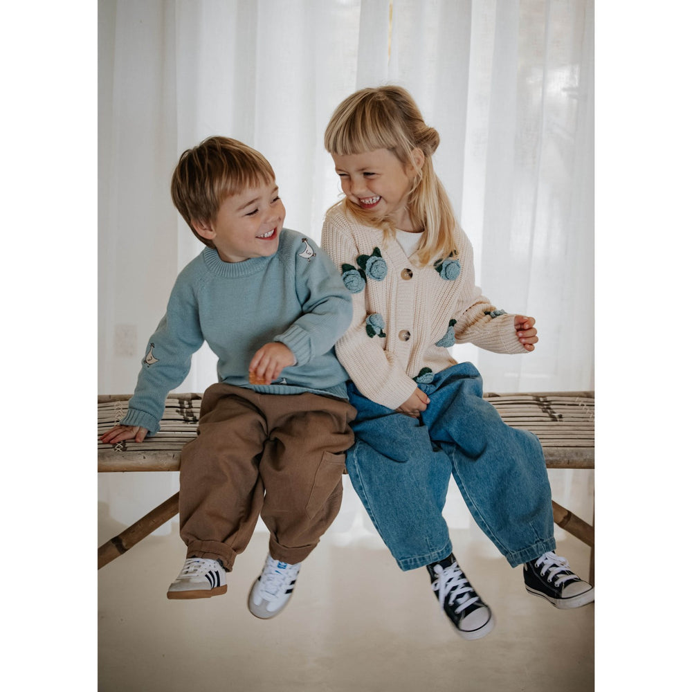 Fliink Sandshell Cool Flower Cardigan