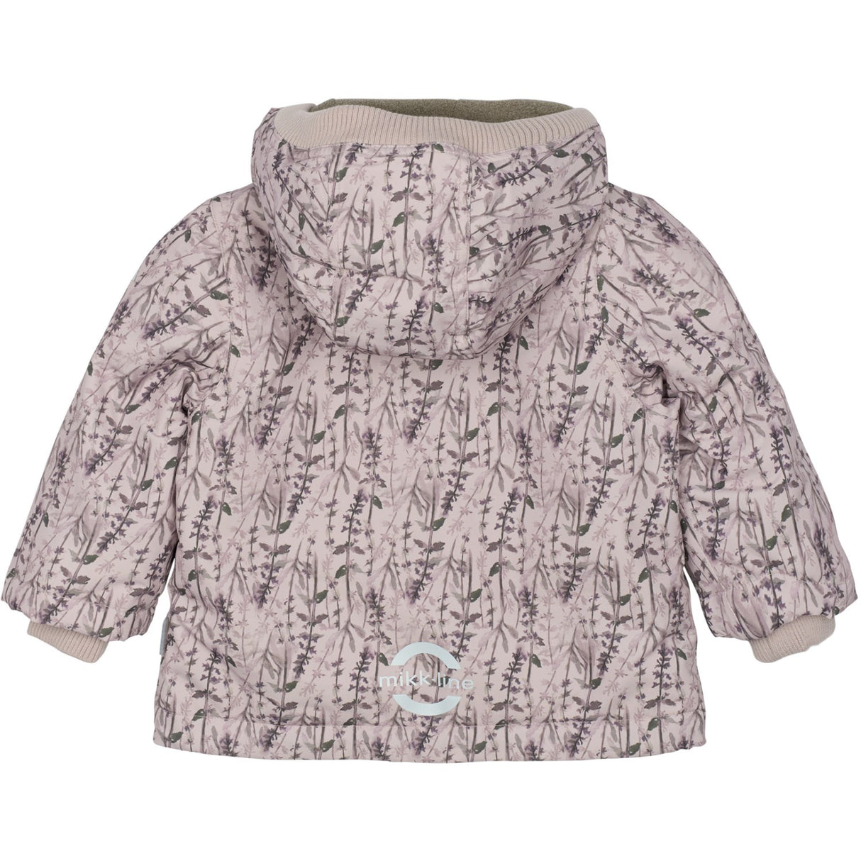 Mikk-Line Cloud Gray Polyester Baby Jacket AOP
