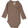 Müsli Walnut Melange Woolly Rib Wrap L/S Body