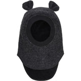 Huttelihut Dark Grey Melange Balaclava Ears Wool