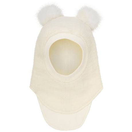 Huttelihut Tofu Balaclava Wool Alpaca Pompoms