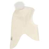 Huttelihut Tofu Balaclava Wool Alpaca Pompoms