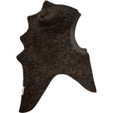 Huttelihut Dark Brown Melange Balaclava Triangles Wool