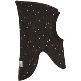 Huttelihut Dark Brown Melange Balaclava All Over Emb. Wool