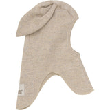Huttelihut Camel Melange Balaclava Ears Wool Rib