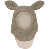 Huttelihut Camel Melange Balaclava Ears Wool Teddy