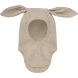 Huttelihut Camel Melange Balaclava Ears Wool Rib