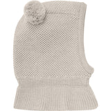 Huttelihut Sand Melange Balaclava Windstop Pompoms