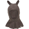Huttelihut Brown Melange Balaclava Ears Wool Knit
