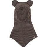 Huttelihut Brown Melange Balaclava Ears Wool Knit
