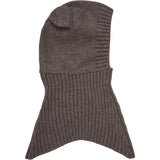 Huttelihut Brown Melange Balaclava Ears Wool Knit