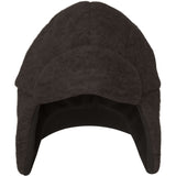 Huttelihut Dark Brown Melange Hat Wool W. Velour Lining
