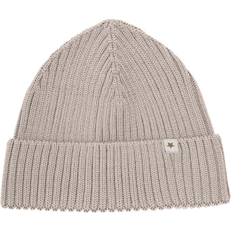Huttelihut Camel Melange Beanie Wool Knit