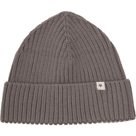 Huttelihut Brown Melange Beanie Wool Knit