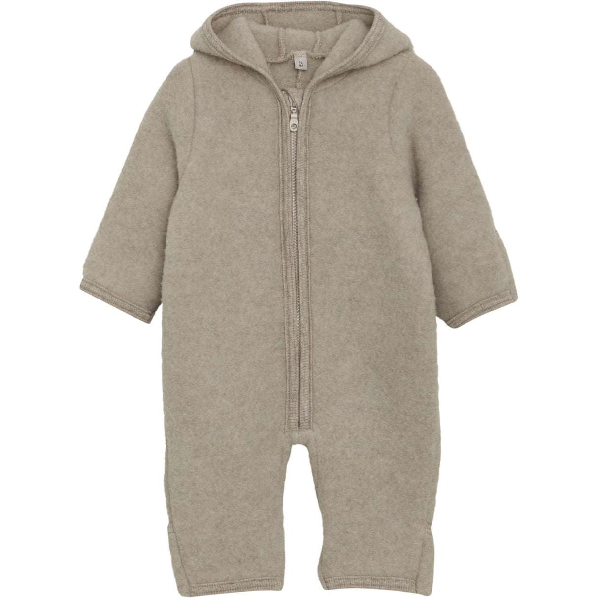 Huttelihut Camel Melange Pram Suit Ears Wool Fleece