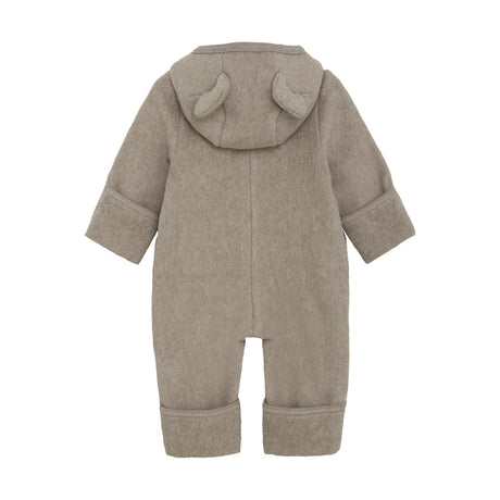Huttelihut Savannah Melange Pram Suit Ears Cotton Fleece