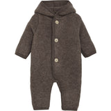 Huttelihut Brown Melange Pram Suit Pixie Wool Fleece