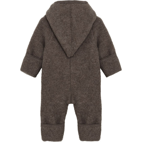 Huttelihut Brown Melange Pram Suit Pixie Wool Fleece