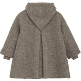 Huttelihut Camel Melange Coat Hood Wool W. Lining